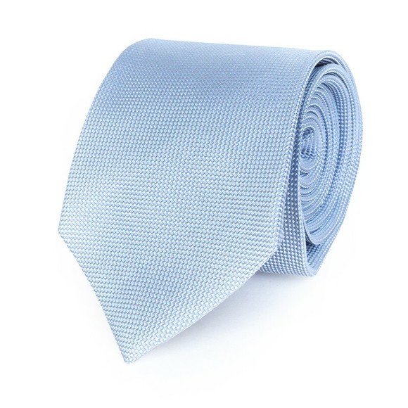 ERMENEGILDO ZEGNA LIGHT SKY BLUE, WHITE POLKA DOT TIE | MENS - Picture 1 of 3